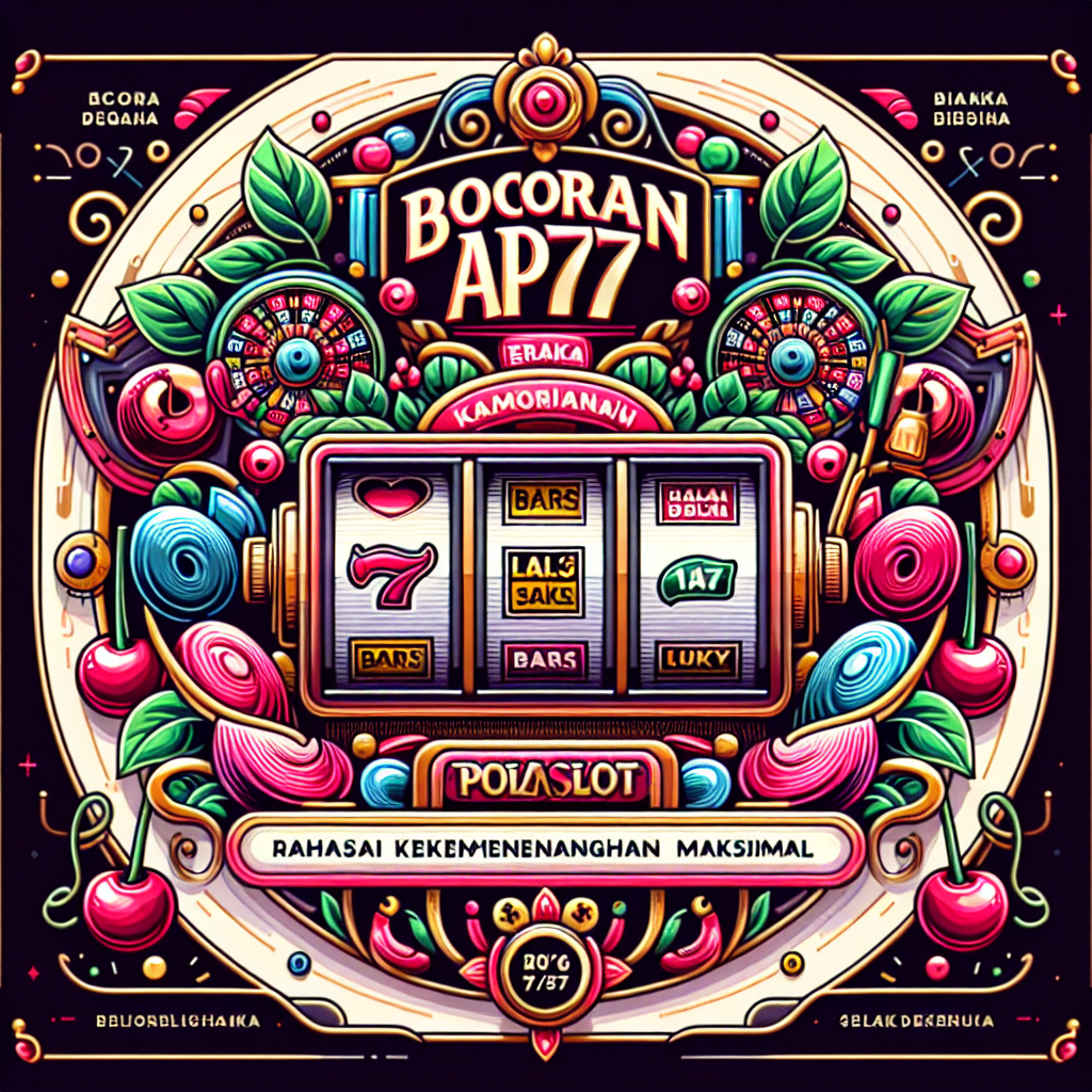 Bocoran Pola Slot API77: Rahasia Kemenangan Maksimal